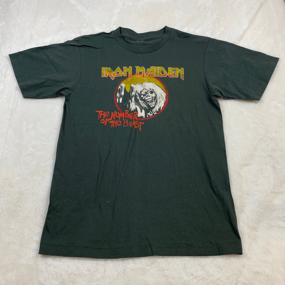 Iron Maiden Number of the Beast Graphic Print T-Shirt Small